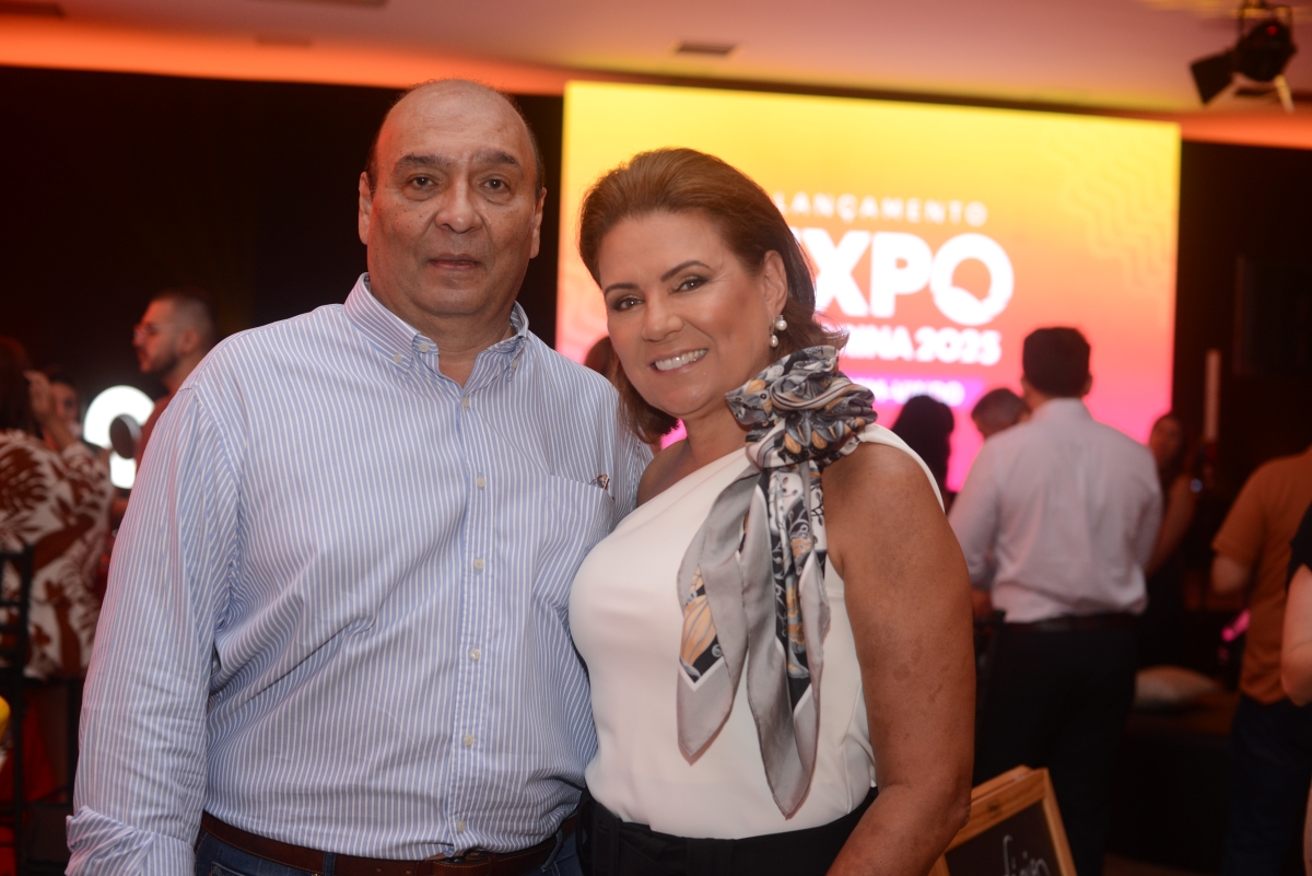 O presidente da SRP, Marcelo Janene El-Kadre, com a esposa Elaine Parra El-Kadre